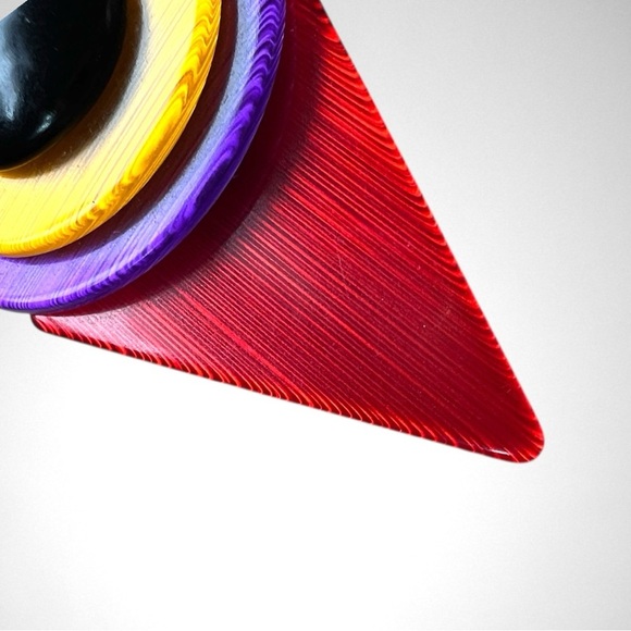 Vintage 1980s Post Modern Stunning Lucite Hairclip/Barrette - Picture 3 of 5